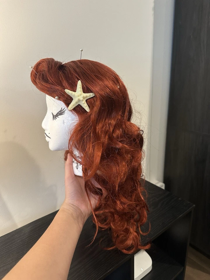 Peluca cosplay Ariel adulto Foto 3 de 3