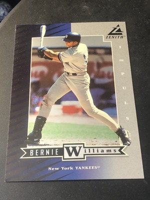 1998 Pinnacle Zenith 5x7 Silver Impulse Bernie Williams #Z12
