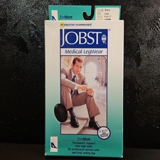 NWT JOBST Relief Men's Large Medical Compression Knee High Socks 20-30mmHg Black