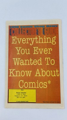 Vtg 1990 Comic Shop News Collector s Guide Everything About Comics Batman Ad