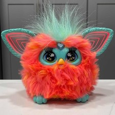 2023 Hasbro Coral Furby Plush Orange Interactive Toy Tested Working