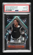 2023 Topps Stadium Club Triumvirates Adley Rutschman PSA 10 GEM MT Rookie RC