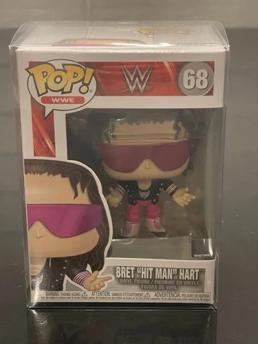 Funko Pop 'WWE' BRET HIT MAN HART Figure #68 NRFB World Wrestling Entertainment