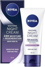 NIVEA Sensitive Night Cream 50ML Face Cream for Sensitive Skin UK
