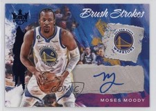 2022-23 Panini Court Kings Brush Strokes Sapphire 22/25 Moses Moody Auto 1b9b
