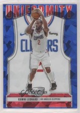 2020 Panini Contenders Optic Uniformity Blue Cracked Ice Prizm Kawhi Leonard 6o3