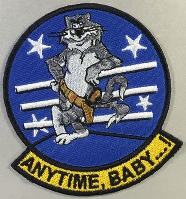USN Navy Grumman F-14 fighter Anytime, Baby licensed patch