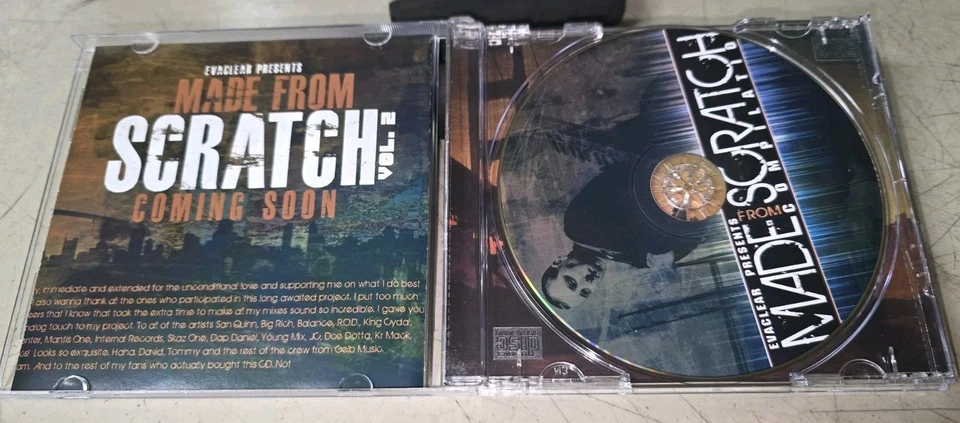 EVACLEAR presents MADE FROM SCRATCH COMPILATION RARE BAY G-FUNK RAP SAN QUINN - Image 2 of 3