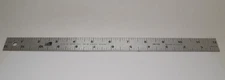 Fairgate 12" Standard Aluminum English Ruler 20-112