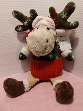 Pier 1 Imports Plush Moose Stuffed Animal 18" Christmas Holiday Norman w/Tags