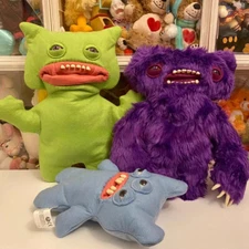 Fuggler Ugly Monster Rare Purple Blue Green 30CM Collectible Plush Toy