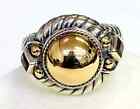 Hsn Bali Designs Sterling Silver & 18K Gold 2-Tone Citrine Cable Twist Ring 8