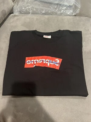Supreme Comme Des Garcons Box Logo Shirt Black Small S CDG - Photo 1/3