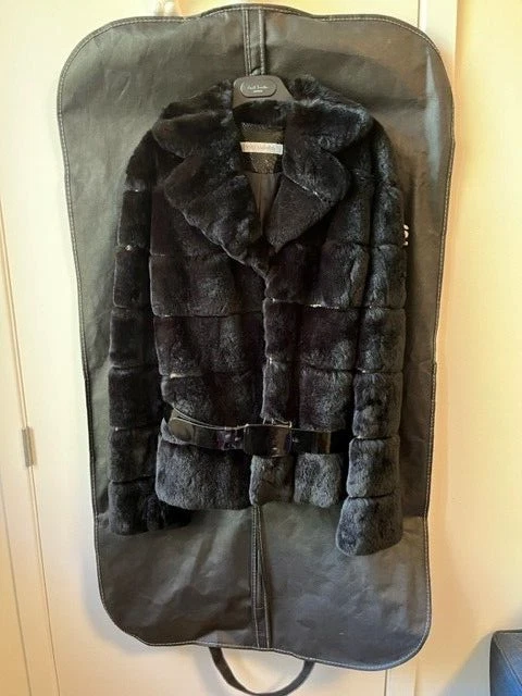 Yves salomon rex cheap rabbit fur jacket