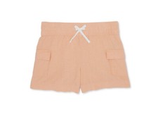 Wonder Nation - Girls - Pull-On Cargo Shorts - S 6-6x NEW Apricot Delight