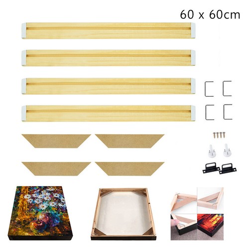 CANVAS STRETCHER BARS FRAMES STRIPS KITS DIY FOR OIL PAINTING WALL ART 70 SIZES - Picture 24 of 28