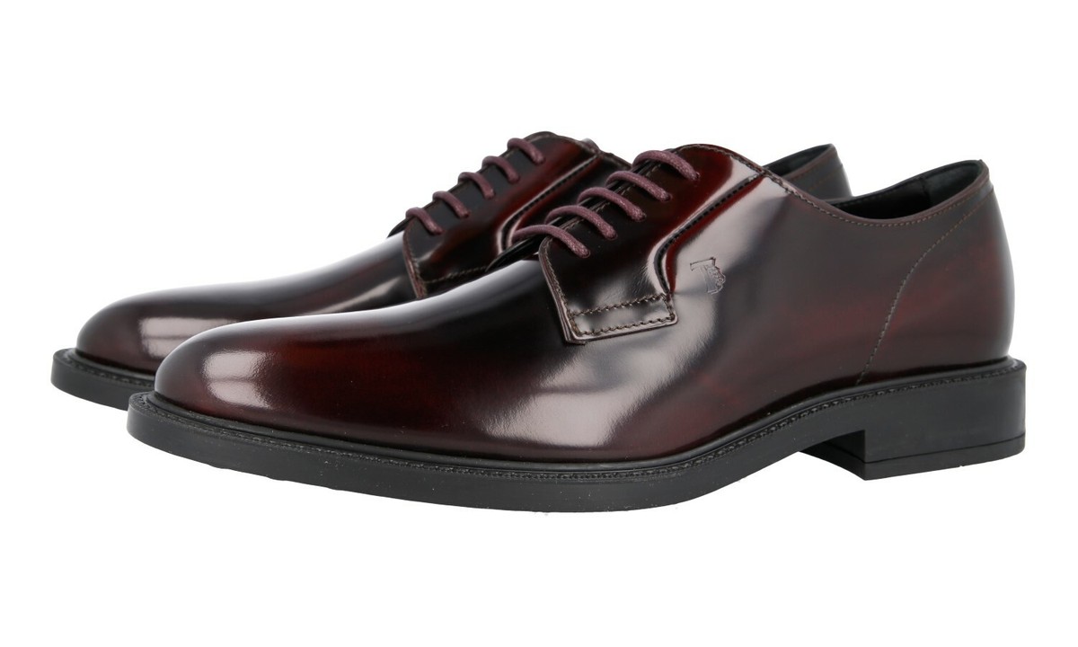 TOD'S::靴:5 1/2[RESALE] Tod's - Black Leather Cap Toe Lace Up Dress Shoe