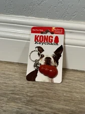 Kong Keychain w/Miniature Red Rubber Kong, NOT FOR PETS, NEW!