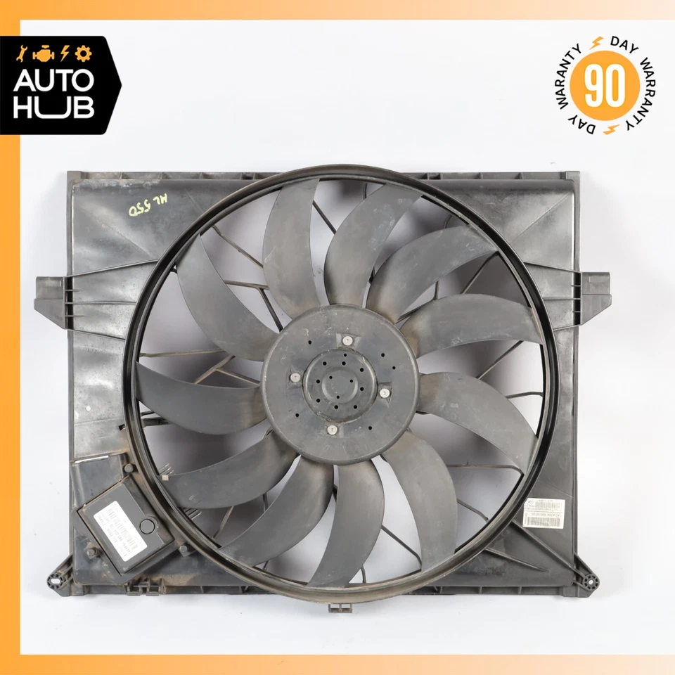 07-13 Mercedes W164 ML550 GL550 Engine Motor Cooling Fan Assembly 1645000093 OEM - Image 3 of 4