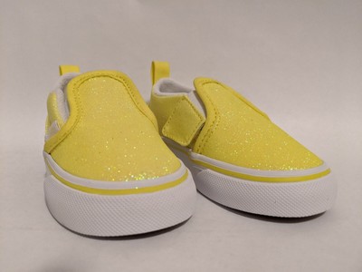 yellow slip on vans size 5