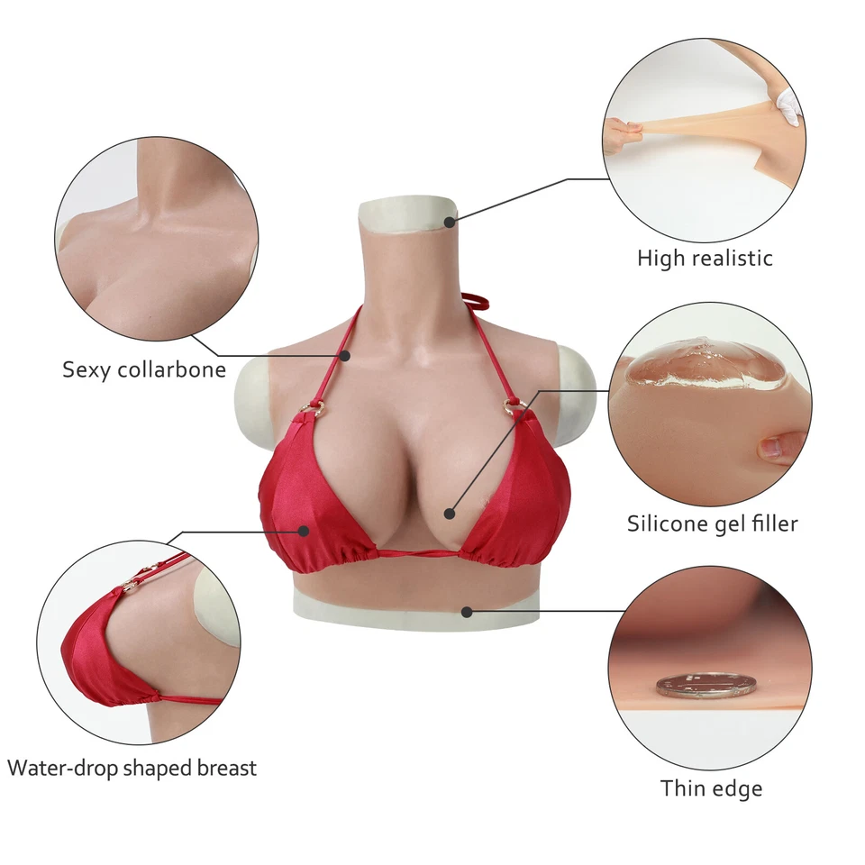 Roanyer Customised Links G Cup Silicone Breast Form Gel Filler Mould Line Remove - Image 4 of 4
