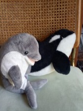 Wild Republic Whale Melissa  Doug Skimmer Dolphin 12" Plush Toy Stuffed Animals