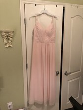 Bill Levkoff Bridesmaid dress long Blush