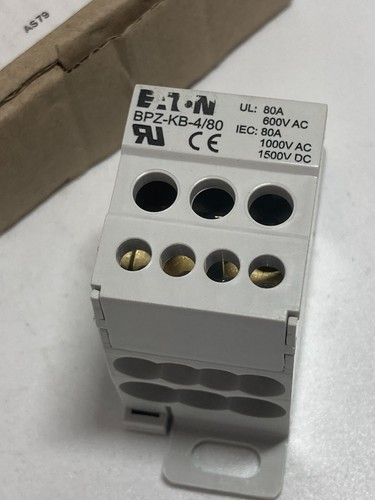 Eaton BPZ-KB-4/80 KLAMMERNBLOCK 80A 600VAC 1 POLIG 6 AUSGANGSKLEMMEN NEU IM KARTON - Bild 3 von 5