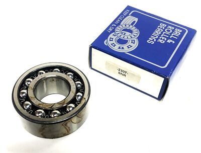 SNR Double Row Self Aligning Ball Bearing 2307 NOS