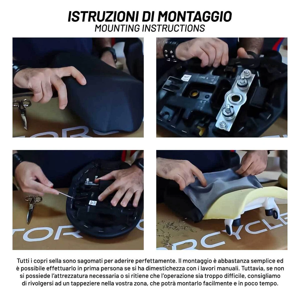 RIVESTIMENTO COPRI SELLA SPECIFICO 6BL-2 FOR YAMAHA 850 TDM 1991-2001 - Immagine 3 di 4