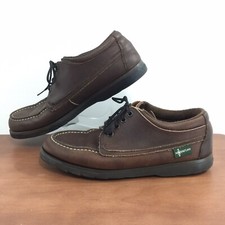 Vintage 90s Eastland Womens Sz 8 Brown Leather Boat Shoes Made In USA Great Look