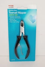 Toenail Nipper Stainless Steel - Heavy Duty For Thick Nails - CVS Health Clipper