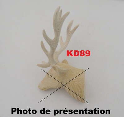 2 Bois De Cerf Naturels 78mm - Pour Coucou Forêt-Noire Ou Tête De Cerf - Kd89
