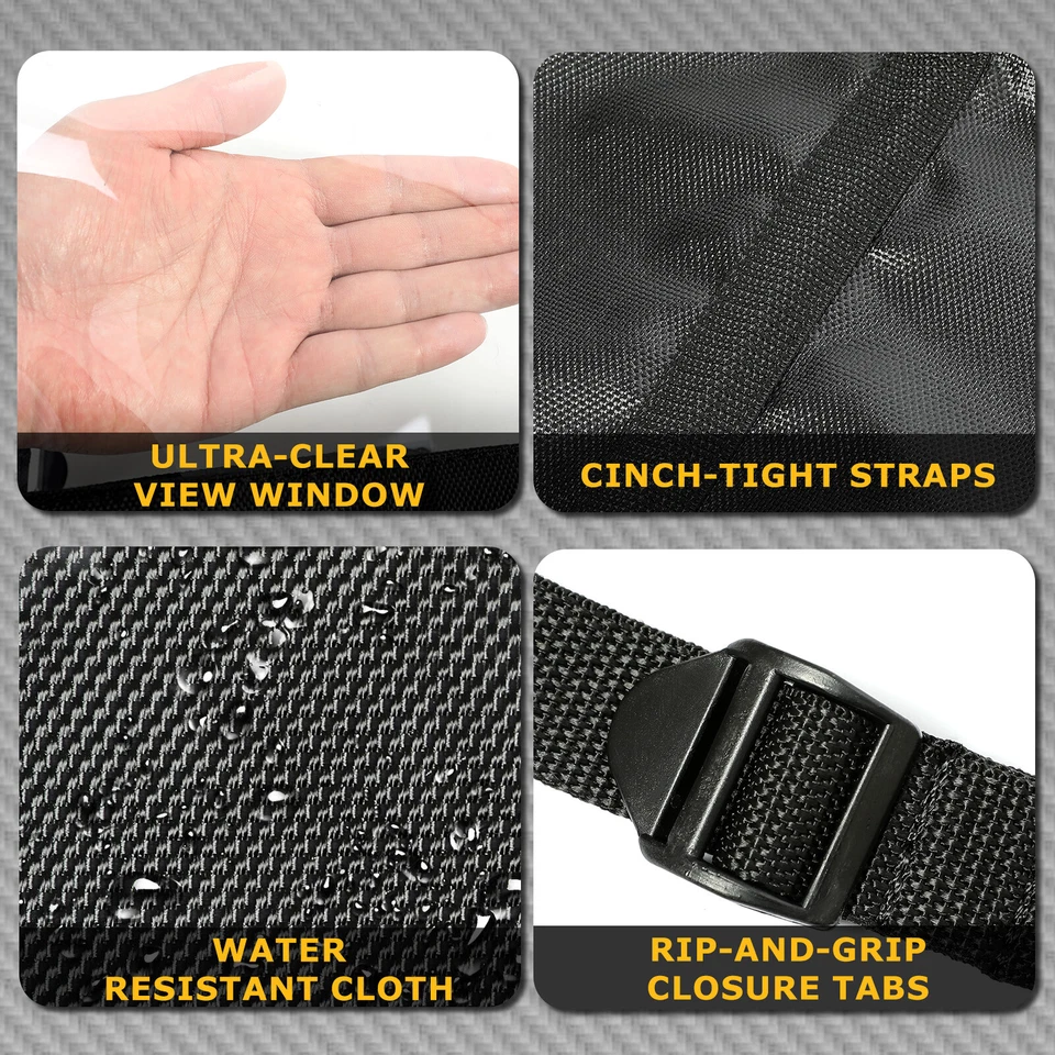 Rear Soft Window Windshield Dust Kit For Polaris RZR 570 Models 2014-2020 - Image 4 of 4