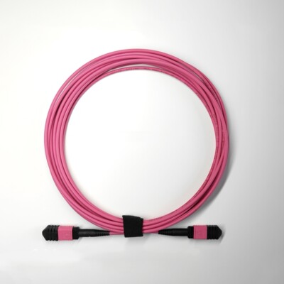 1~25M MPO to MPO Fiber Optic Patch Cable Cord OM4 8/12 core Type B Famele/Famele