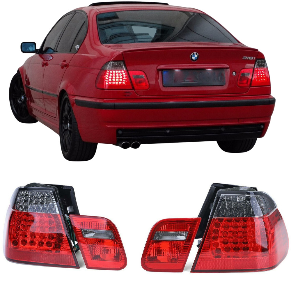Feux arrière LED BMW E46 Berline Phase 2 restauration et personnalisation 4 pièces