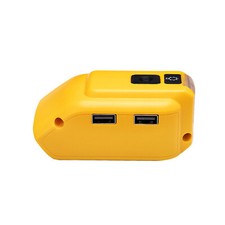 2USB Power Source Li-ion Battery Charger Adapter w/LED for Dewalt 20V Max DCB090