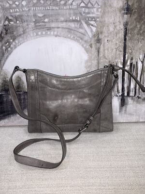 🩶🖤Frye Melissa Smooth Leather Top Zip Crossbody Bag $198