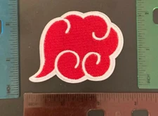 Naruto Cloud (small)  Iron-on Embroidered Hard Rock Band Patches #406