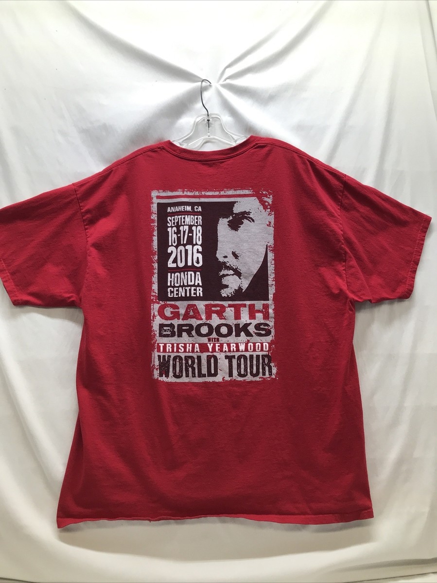 Garth Brooks Trisha Yearwood World Tour Concert Tee Anaheim CA