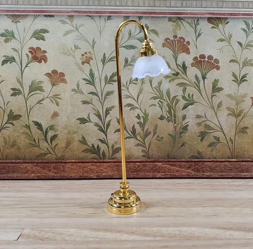 1/2x 1/12 für Puppenhaus Miniatur Tischlampe LED Licht Lampe Batterie Einsatz Dekor USA - Bild 14 von 21