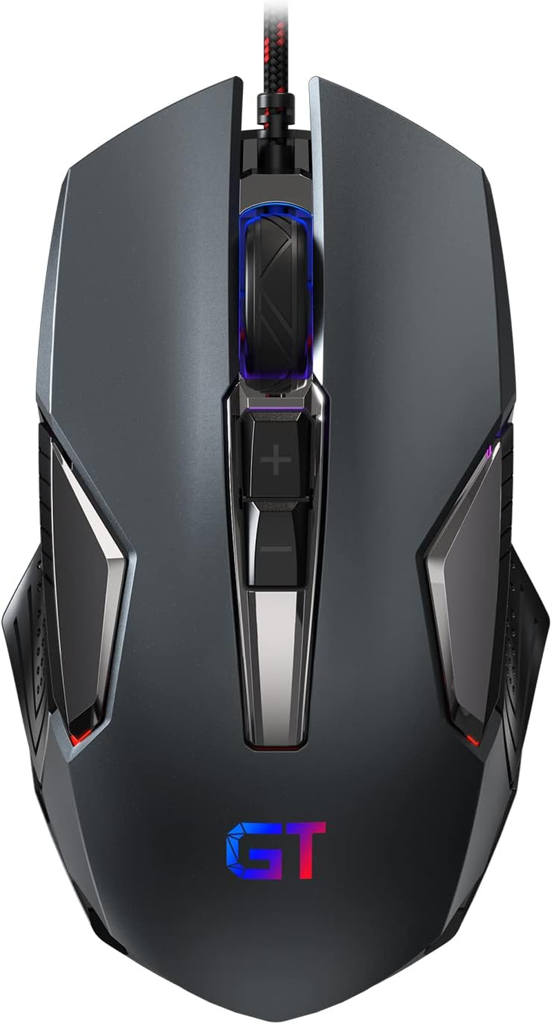 RGB Wired Gaming Mouse with 4-Color Backlight and Ergonomic Optical Design-image