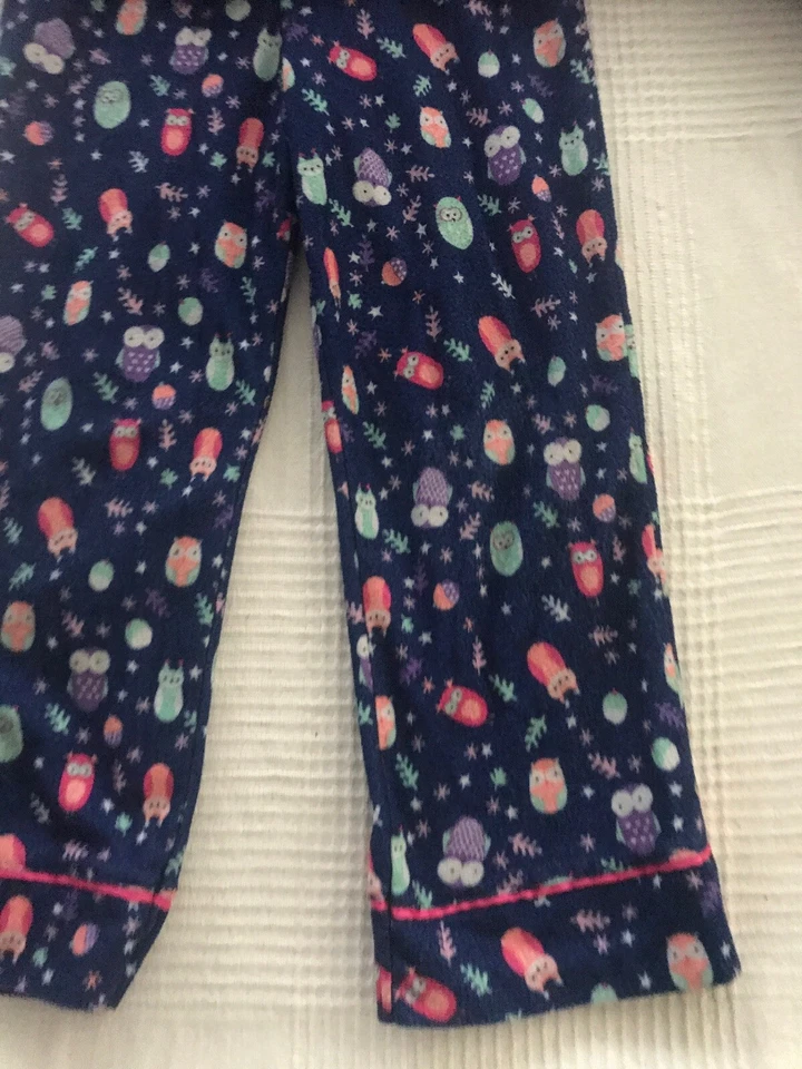 Juego de pijama Joe Boxer azul 2 piezas talla M niñas 4/5 búhos excelente Foto 3 de 4