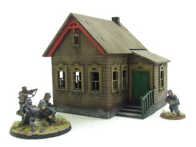 'RUSSIAN HOUSE' - 28mm  - ASSEMBLED MDF & PAINTED TO COLLECTOR'S STANDARD