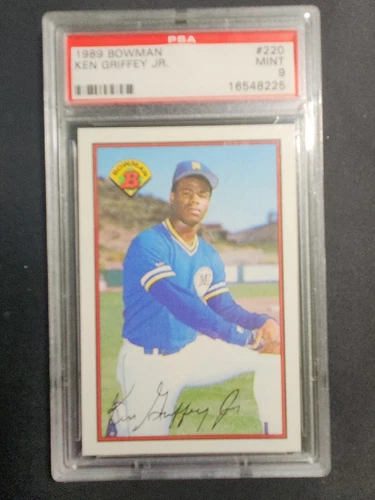 1989 Bowman #220 KEN GRIFFEY JR. ROOKIE Card  PSA 9 ~Seattle Mariners HOF!!