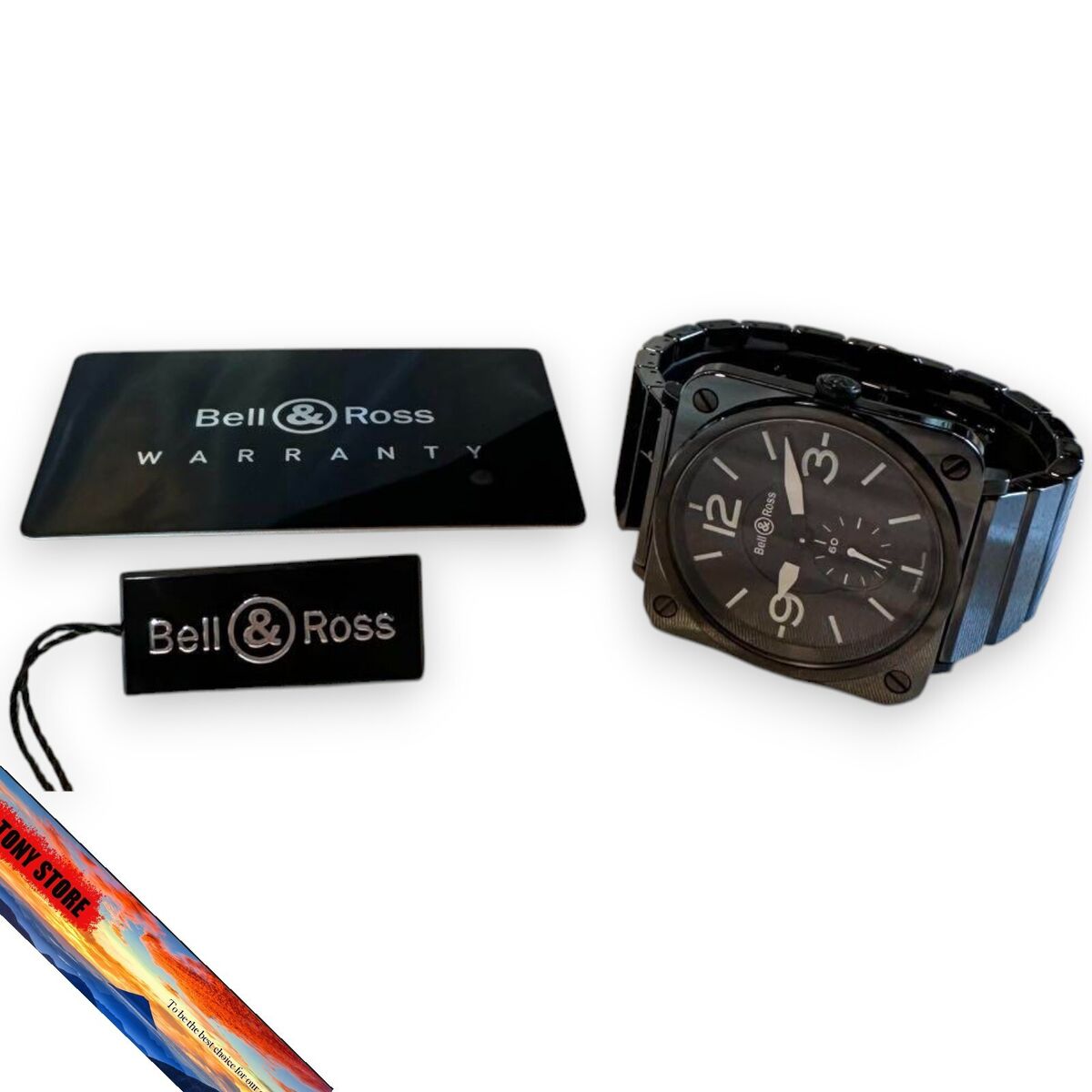 Bell & Ross BRS-98-BCS-00212 Warranty Square Black Dial Bell & Ross BRS-98-BCS-00212 Warranty Square Black Dial