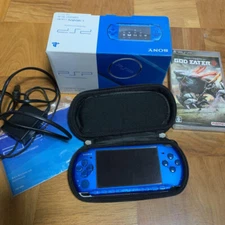 SONY PlayStationPortable PSP-3000 VB Color: BLUE VG condition limited From JAPAN