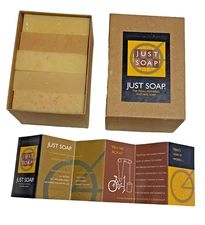 Just Soap, The Pedal-powered Natural Organic Soap, 5-3X2" Bars, New, In-Box