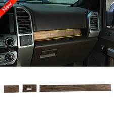 Center Console Dash Cover Trim For Ford F150 2015-2020 Wood Grain Accessories Center Console Dash Cover Trim For Ford F150 2015-2020 Wood Grain Accessories