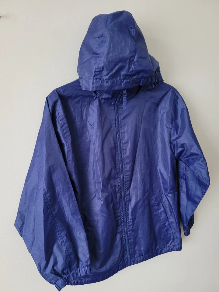 Girl's Rain  Blue/Navy Jacket Age 9- 10 Yeas ( Pre - Loved) By Peter Storm — 第 3/4 张图片